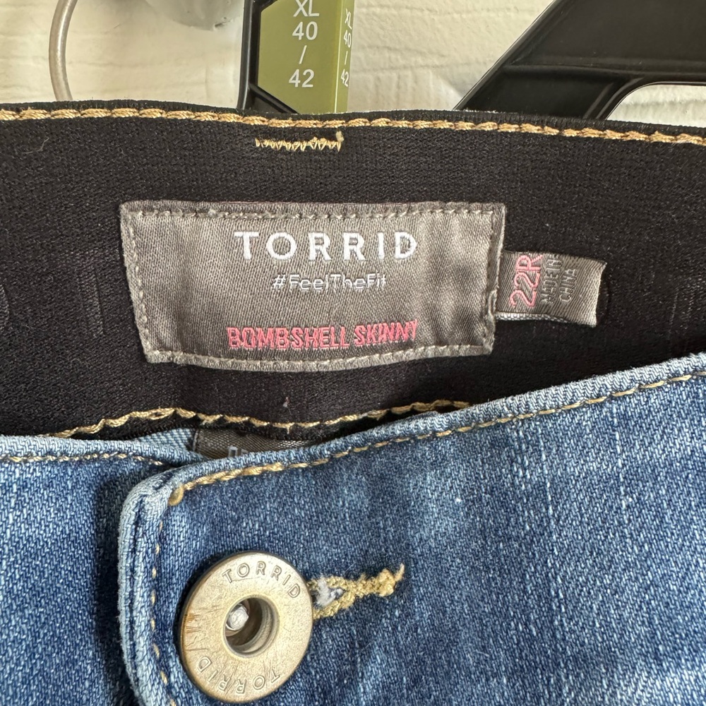 Torrid Blue Bombshell Skinny Jeans